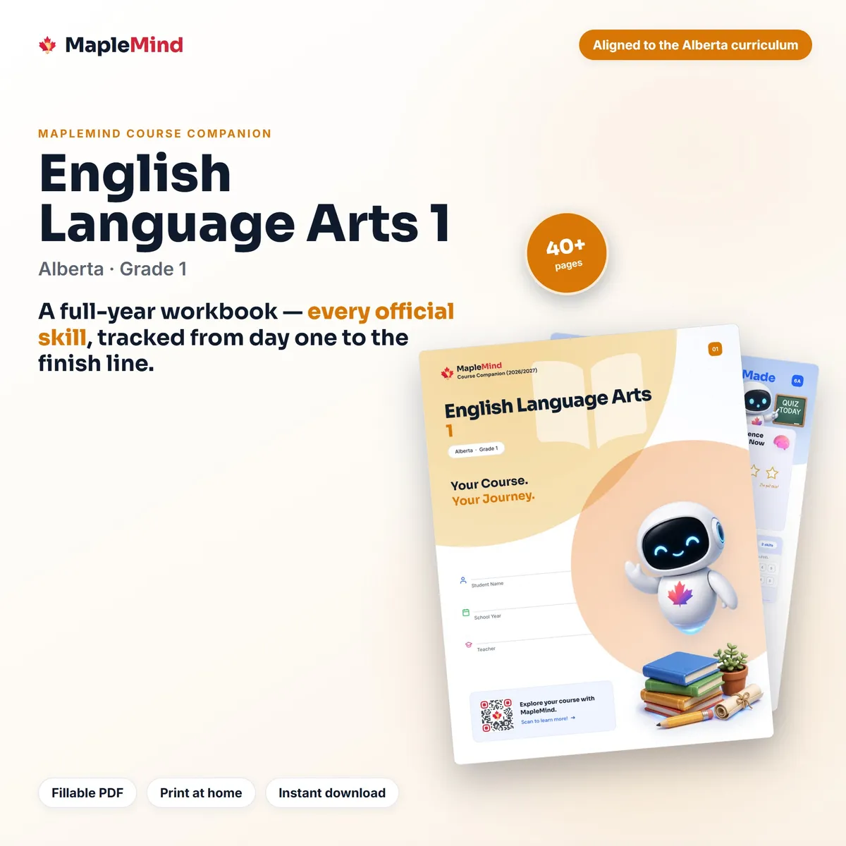 English Language Arts 1 Course Companion workbook cover