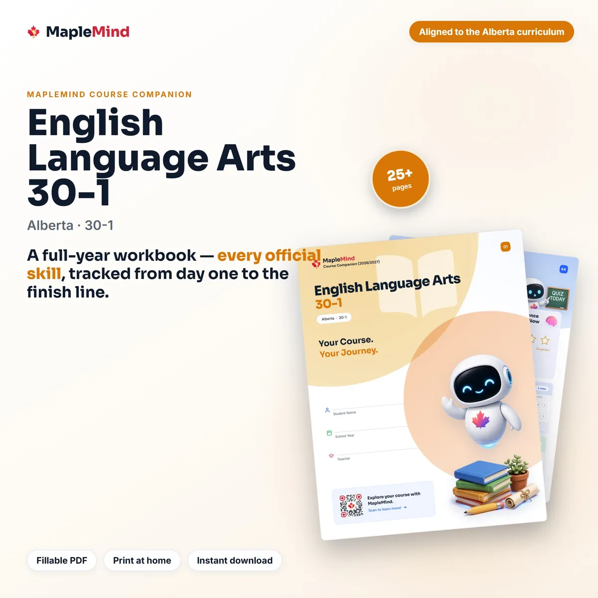 English Language Arts 30-1 Course Companion workbook cover
