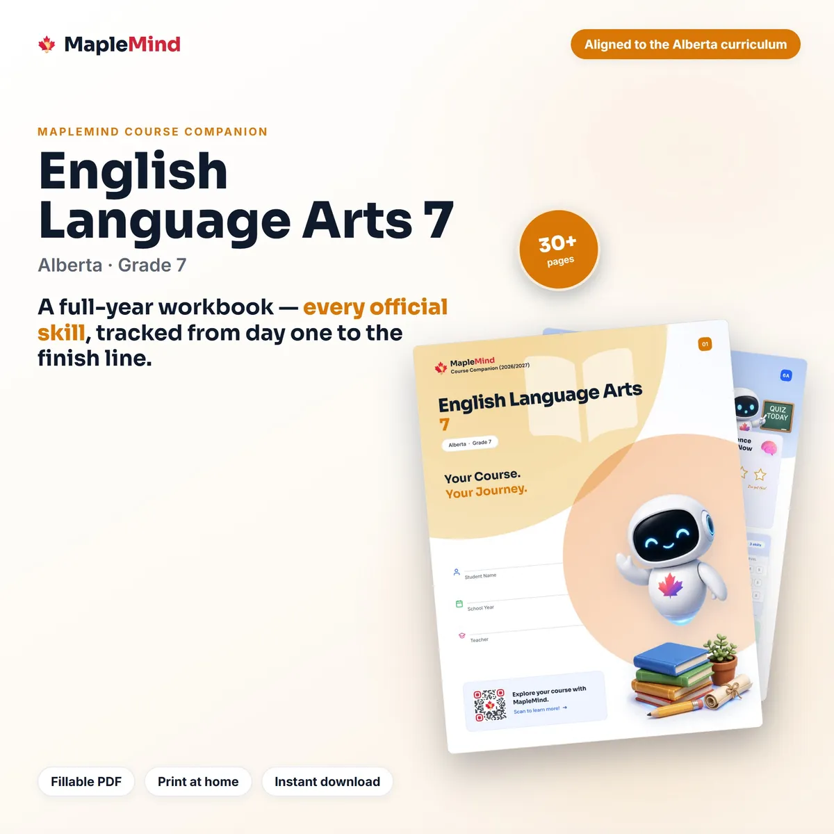 English Language Arts 7 Course Companion workbook cover