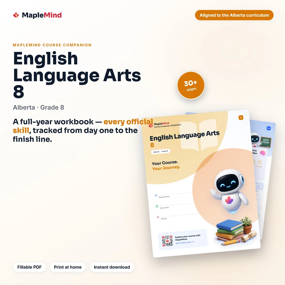 English Language Arts 8 Course Companion workbook cover
