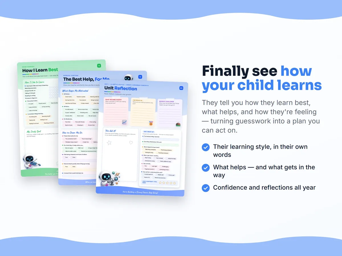 How I learn best — study habits and student reflection pages in the Core French 6 workbook