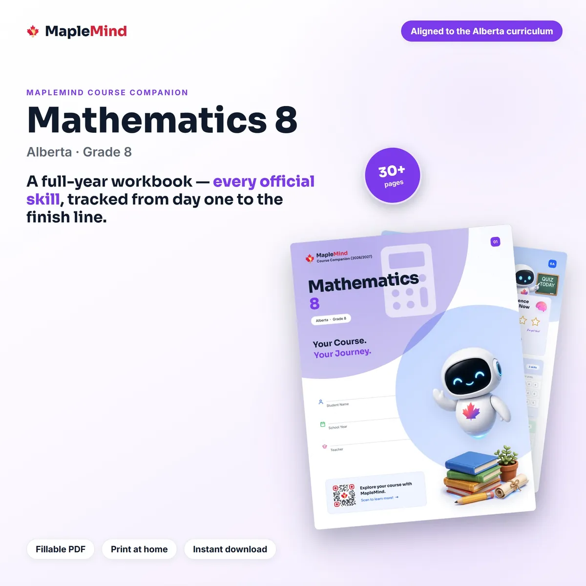 Mathematics 8 Course Companion workbook cover