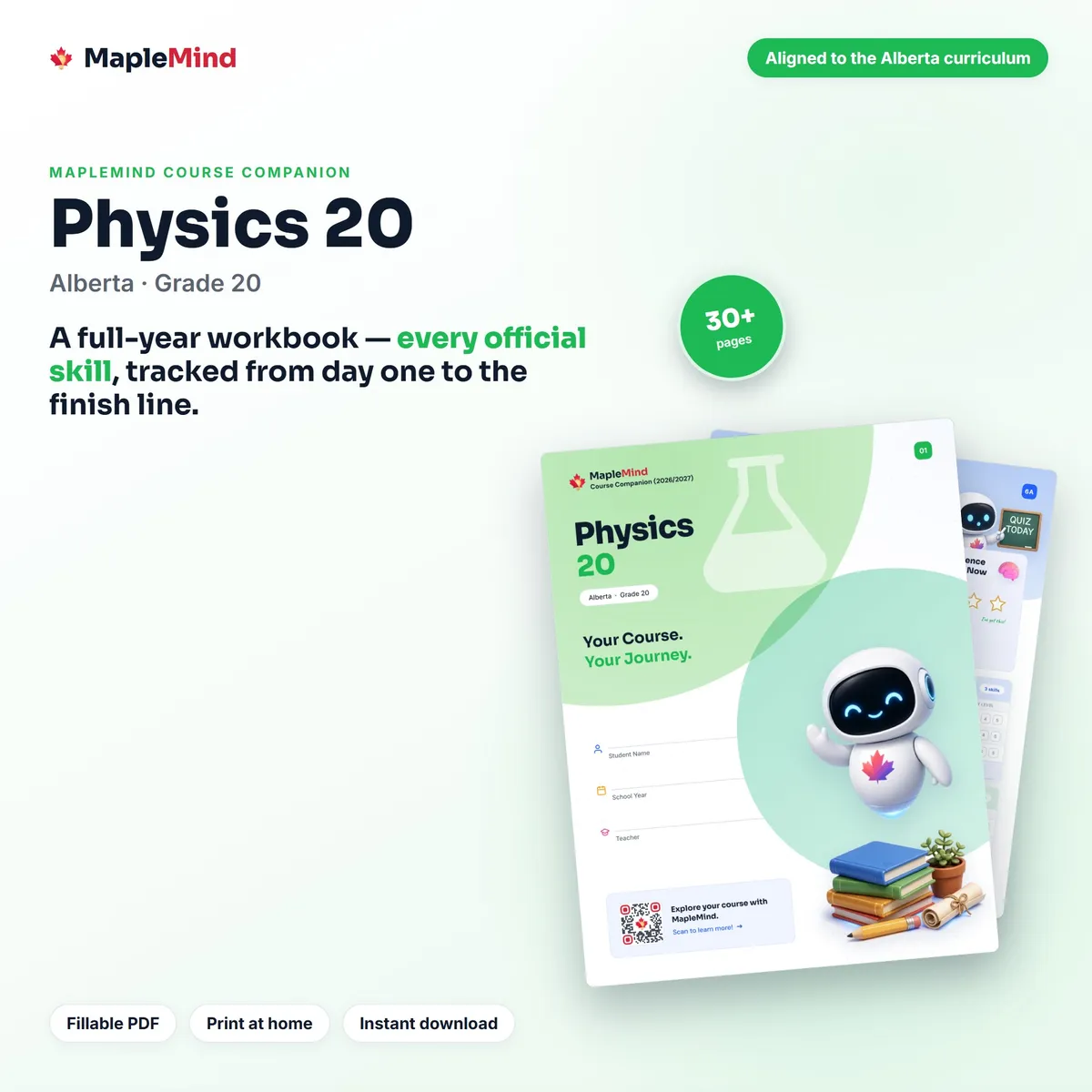 Physics 20 Course Companion workbook cover