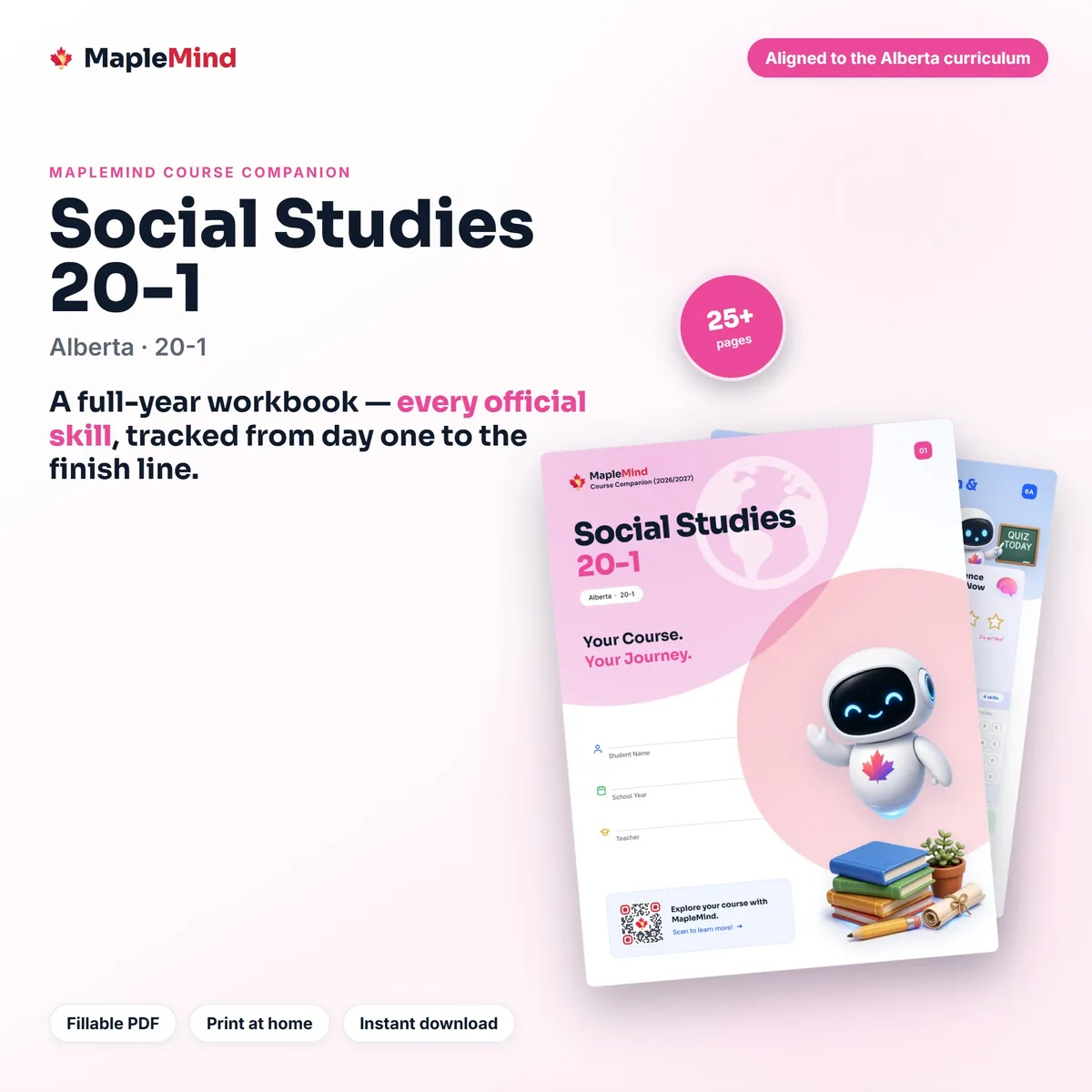 Social Studies 20-1 Course Companion workbook cover