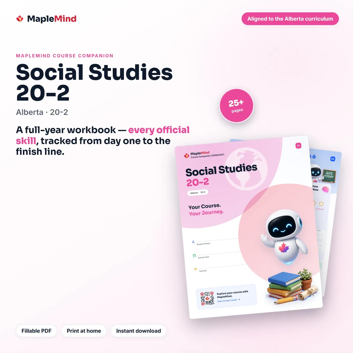 Social Studies 20-2 Course Companion workbook cover
