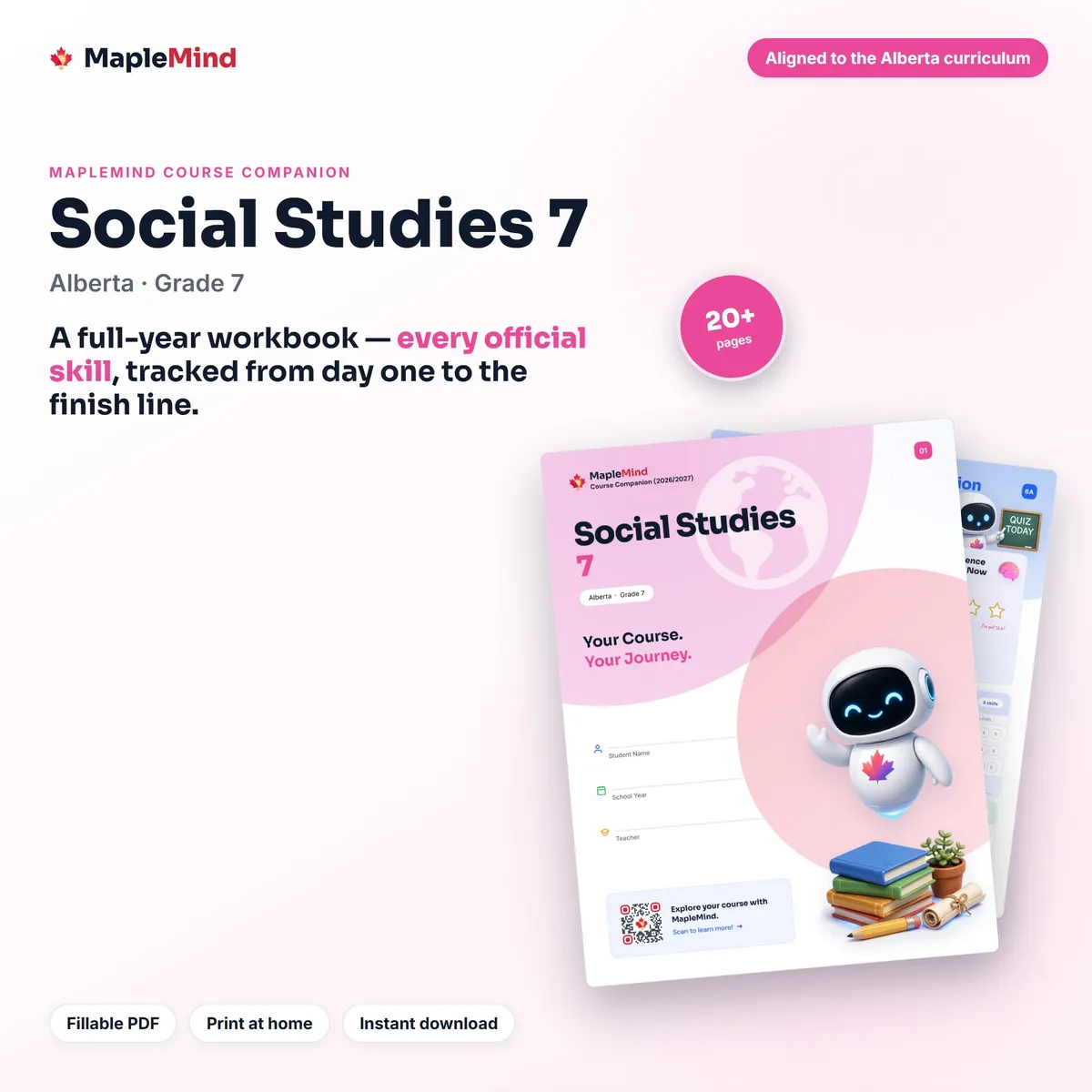 Social Studies 7 Course Companion workbook cover