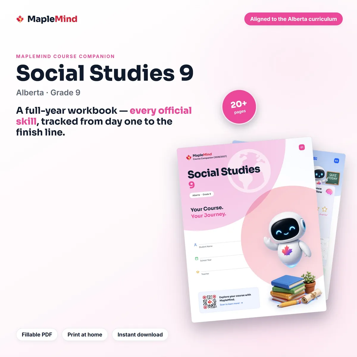 Social Studies 9 Course Companion workbook cover