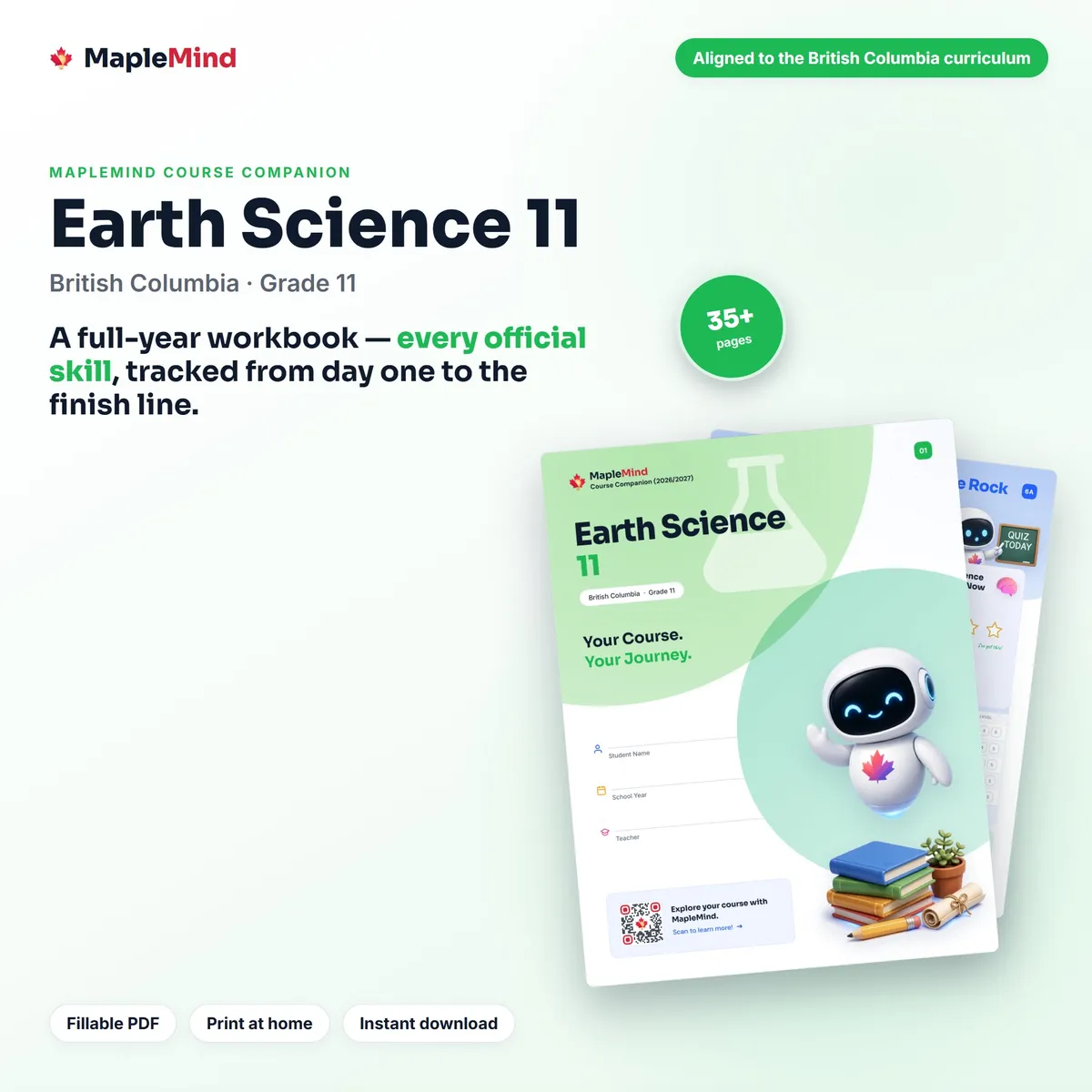 Earth Science 11 Course Companion workbook cover