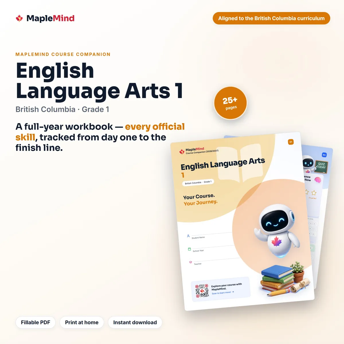 English Language Arts 1 Course Companion workbook cover