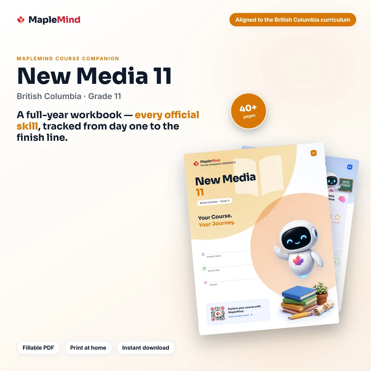 New Media 11 Course Companion workbook cover