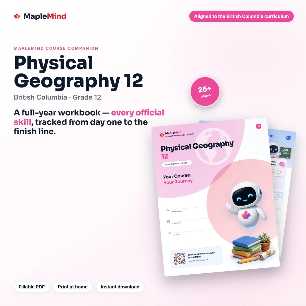 Physical Geography 12 Course Companion workbook cover
