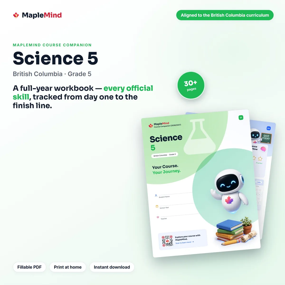 Science 5 Course Companion workbook cover