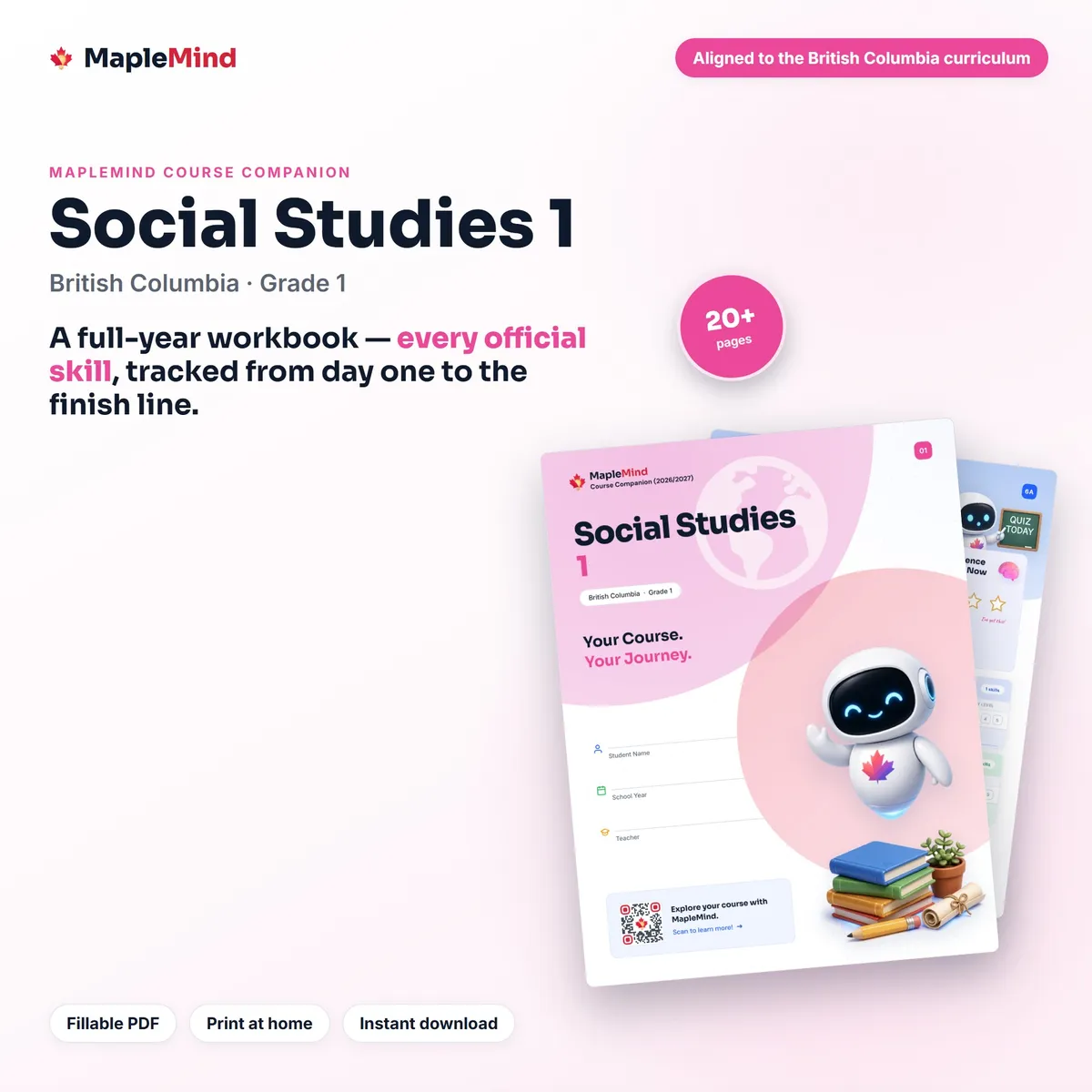Social Studies 1 Course Companion workbook cover