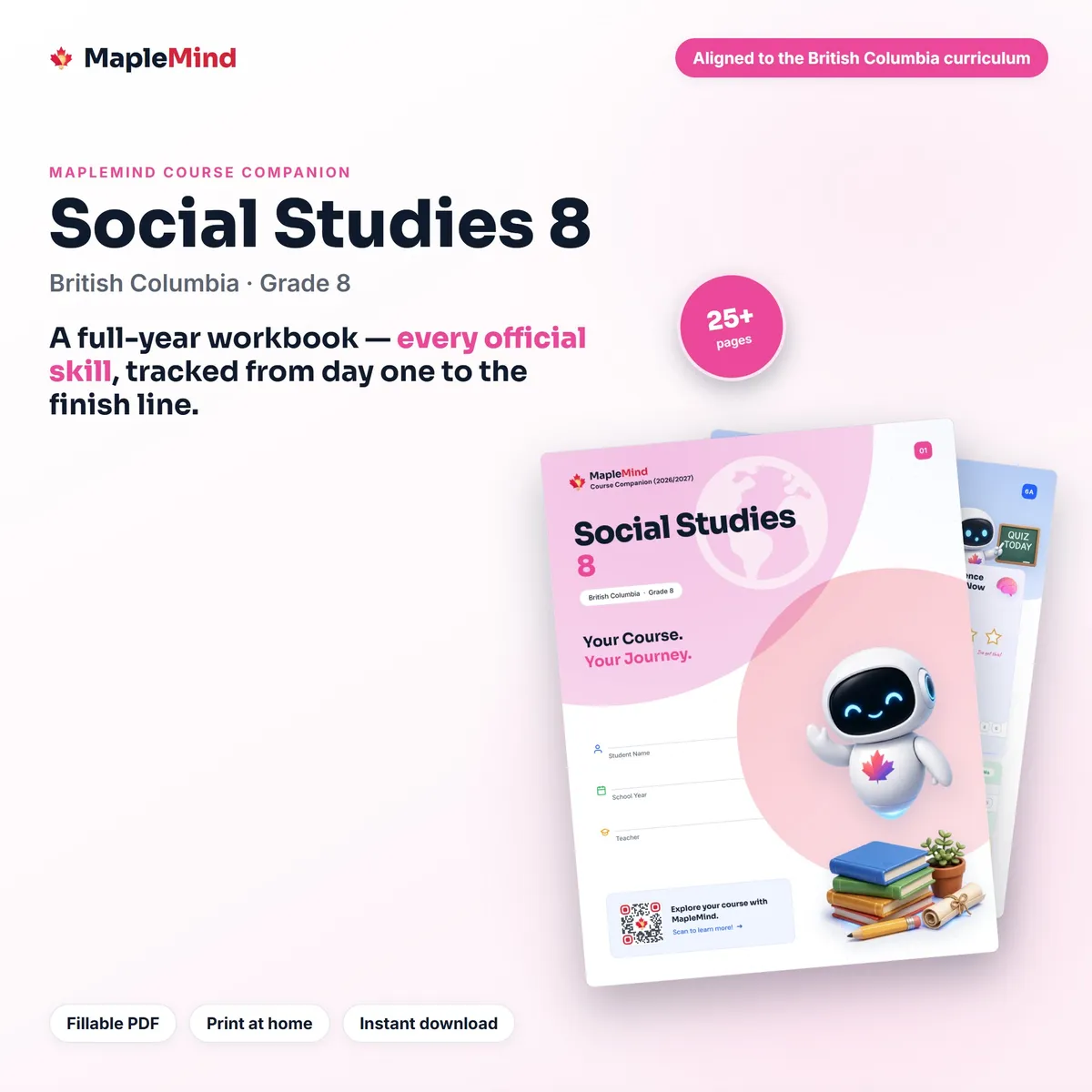 Social Studies 8 Course Companion workbook cover