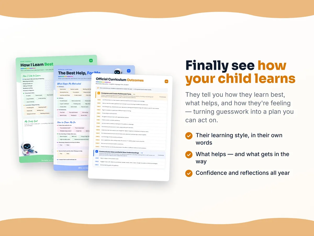 How I learn best — study habits and student reflection pages in the English Language Arts, Grade 1 workbook