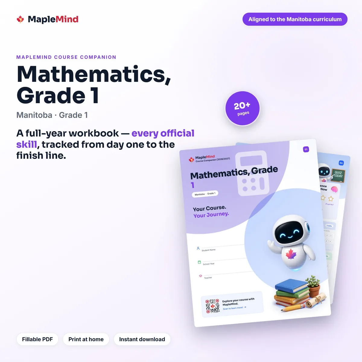 Mathematics, Grade 1 Course Companion workbook cover