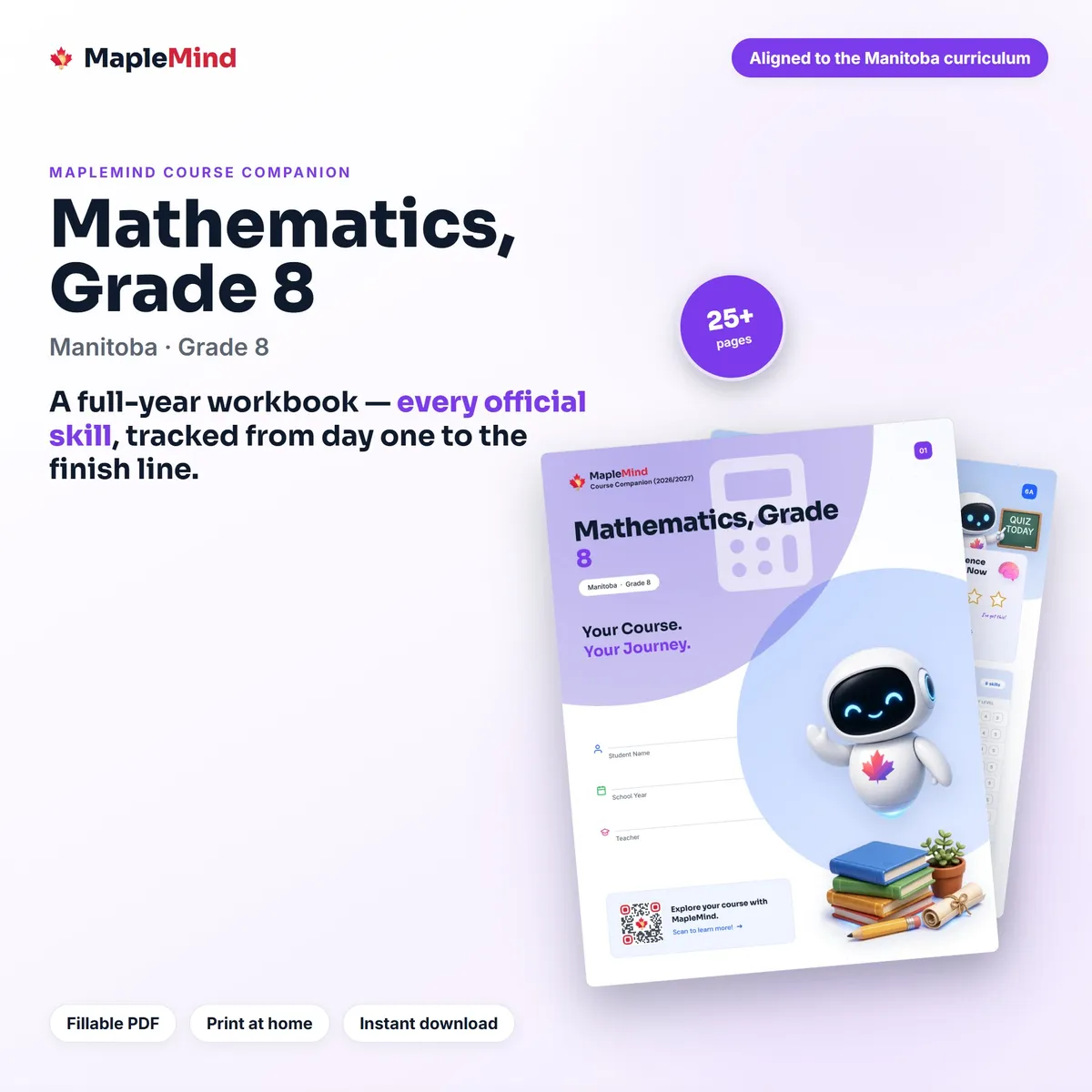 Mathematics, Grade 8 Course Companion workbook cover