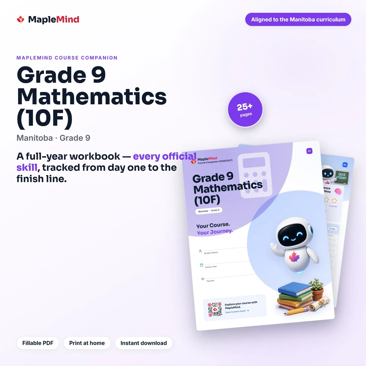 Grade 9 Mathematics (10F) Course Companion workbook cover