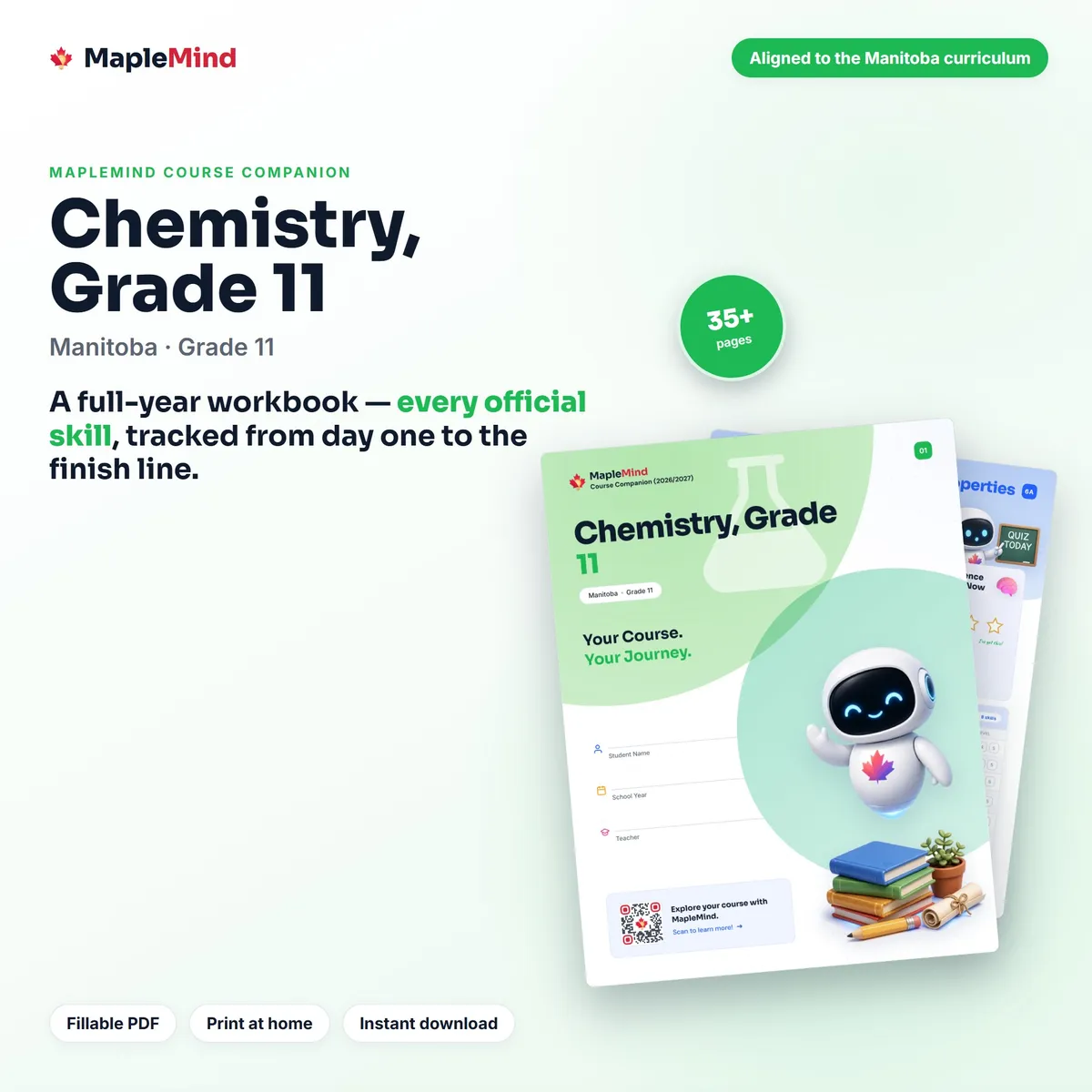Chemistry, Grade 11 Course Companion workbook cover