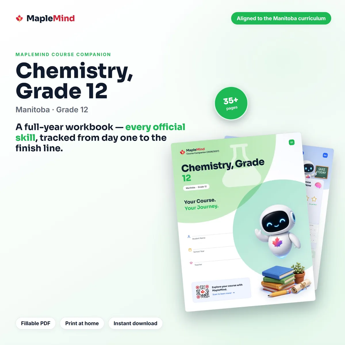 Chemistry, Grade 12 Course Companion workbook cover