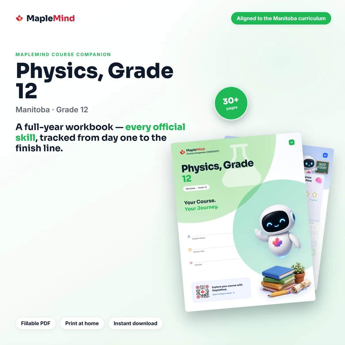 Physics, Grade 12 Course Companion workbook cover