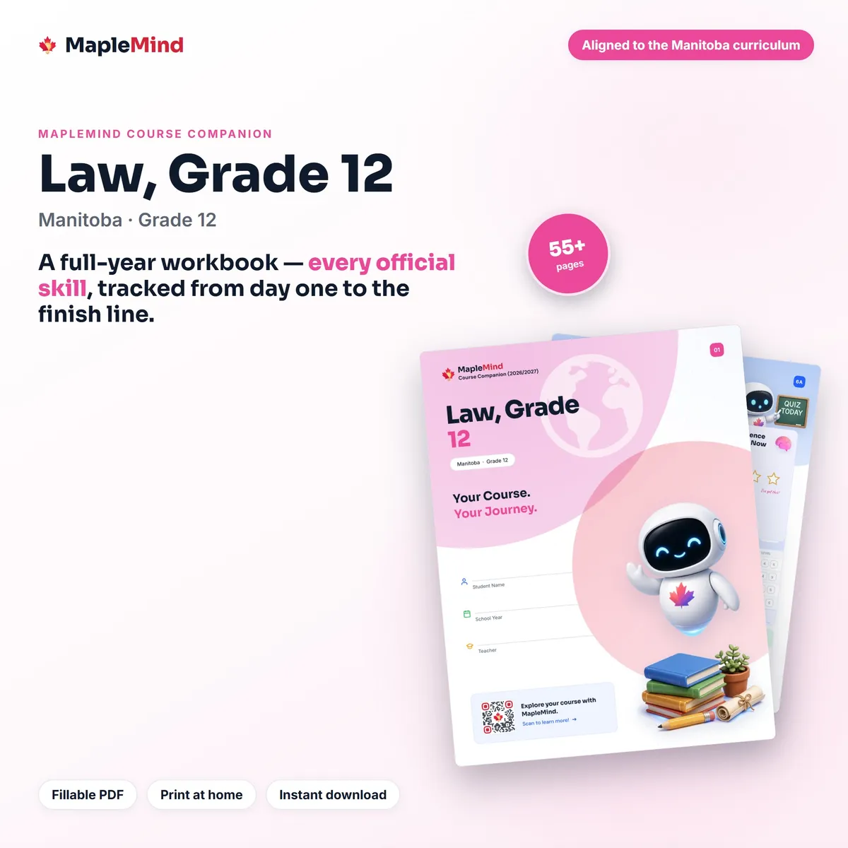 Law, Grade 12 Course Companion workbook cover