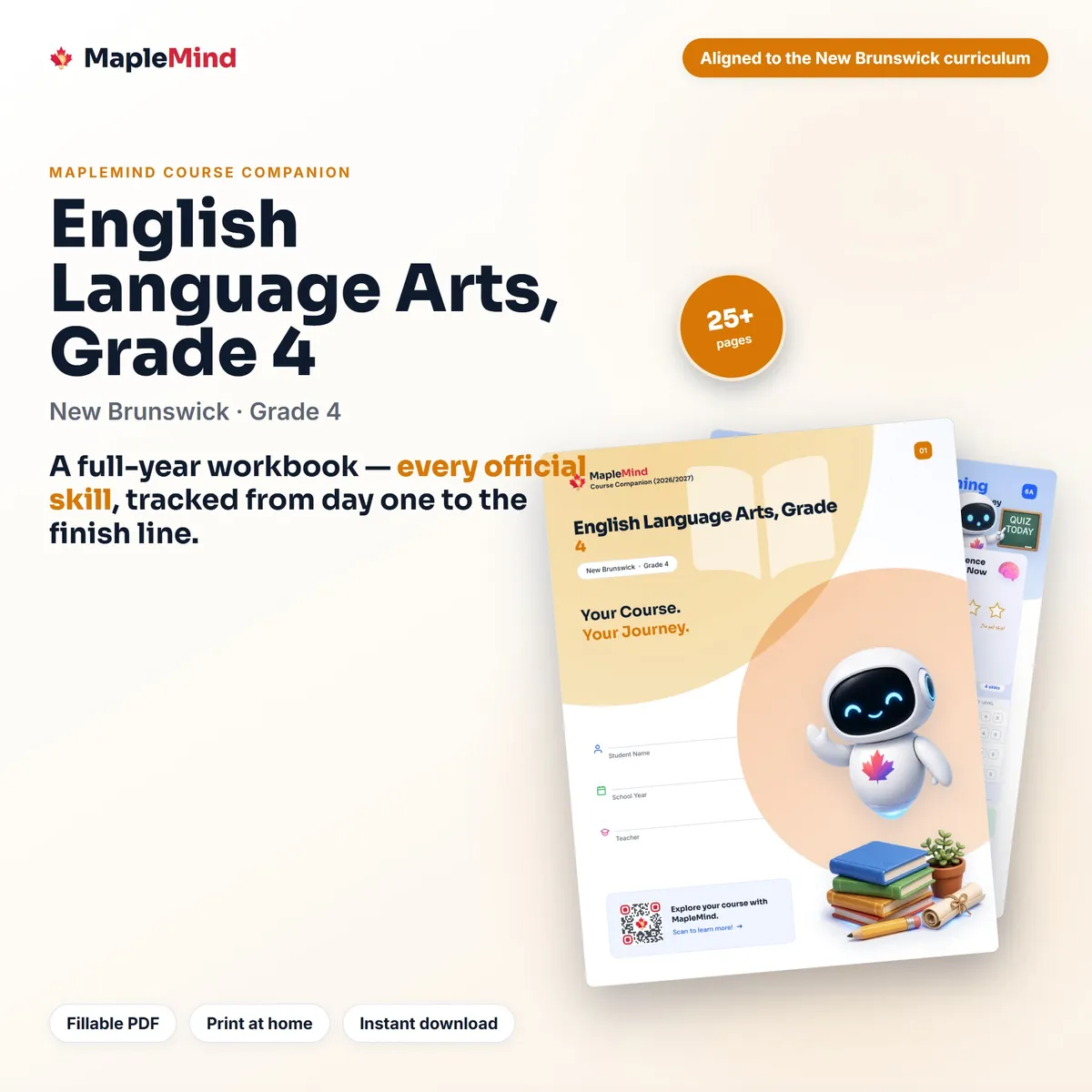 English Language Arts, Grade 4 Course Companion workbook cover