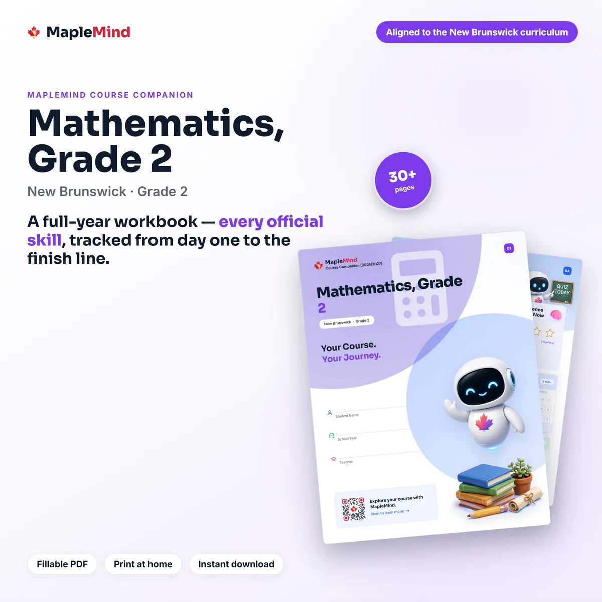 Mathematics, Grade 2 Course Companion workbook cover