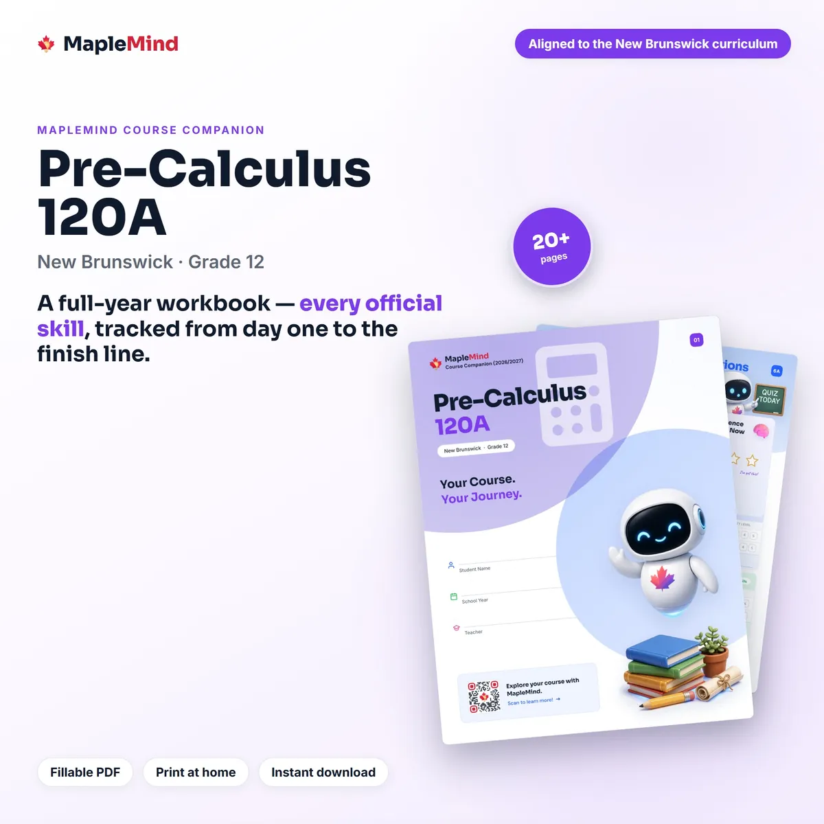 Pre-Calculus 120A Course Companion workbook cover