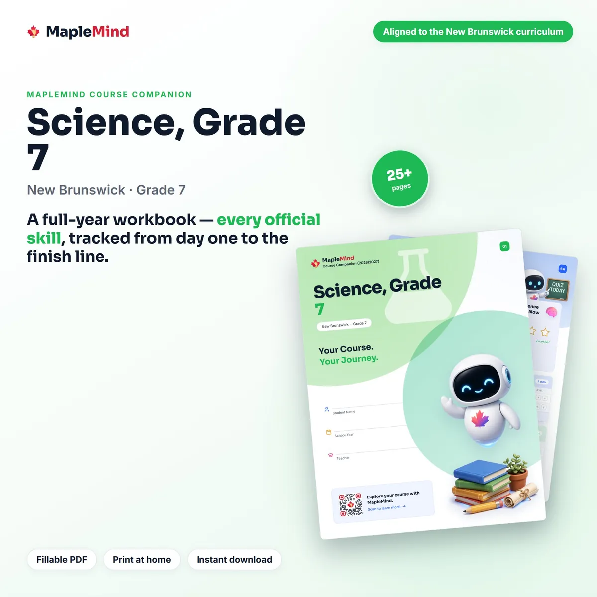 Science, Grade 7 Course Companion workbook cover