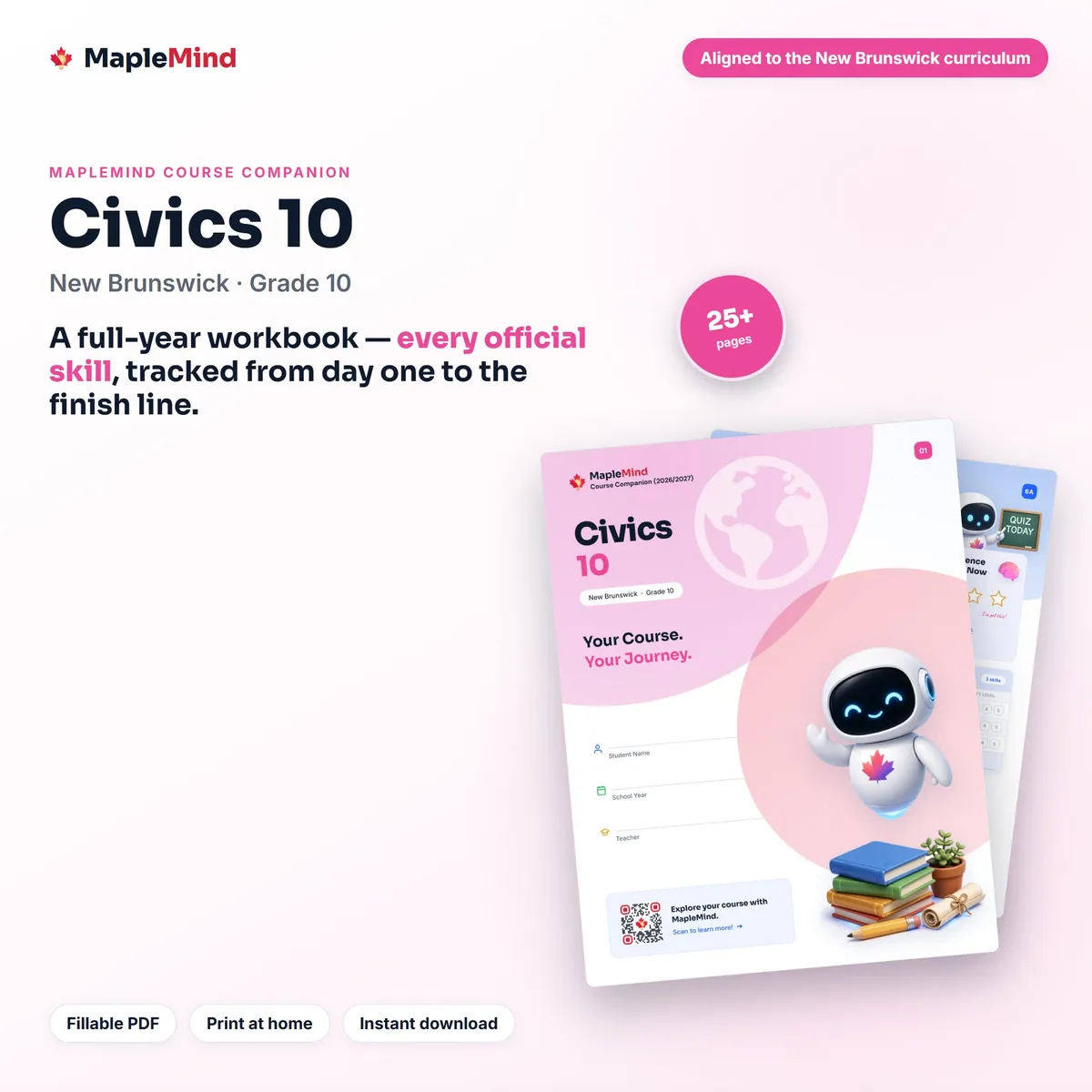 Civics 10 Course Companion workbook cover