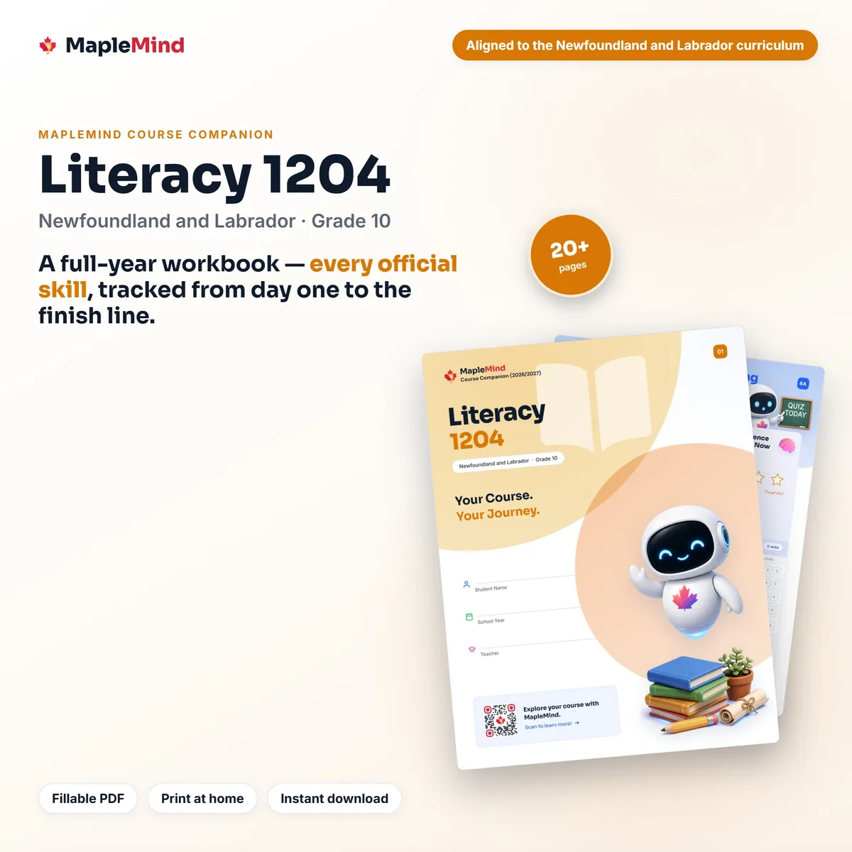 Literacy 1204 Course Companion workbook cover