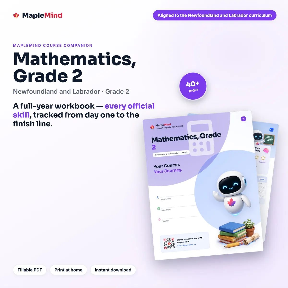 Mathematics, Grade 2 Course Companion workbook cover
