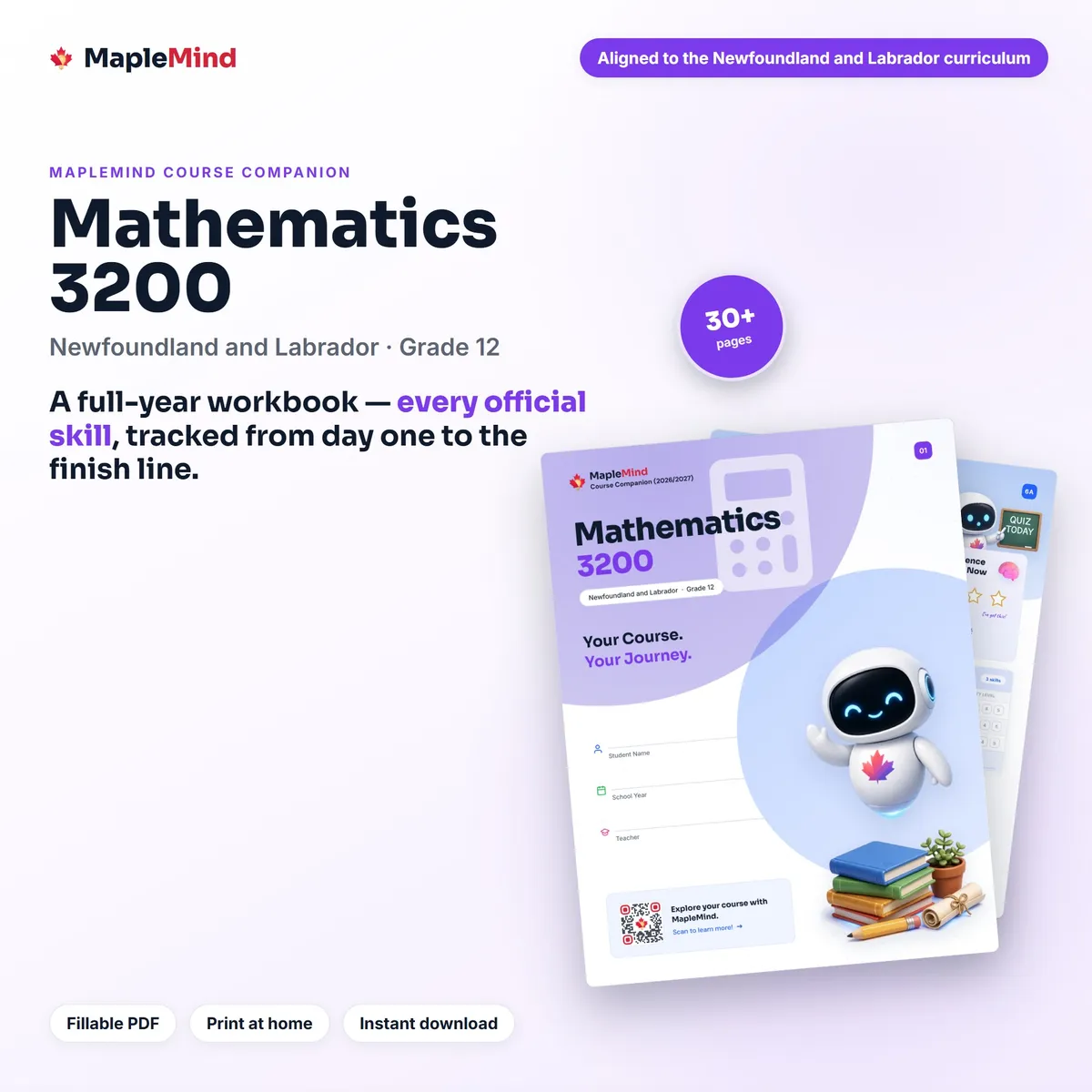 Mathematics 3200 Course Companion workbook cover