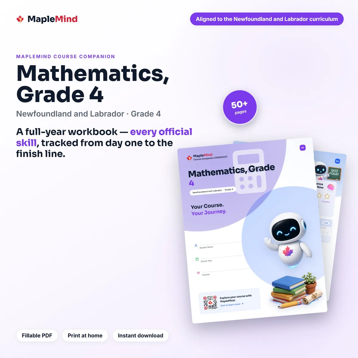 Mathematics, Grade 4 Course Companion workbook cover