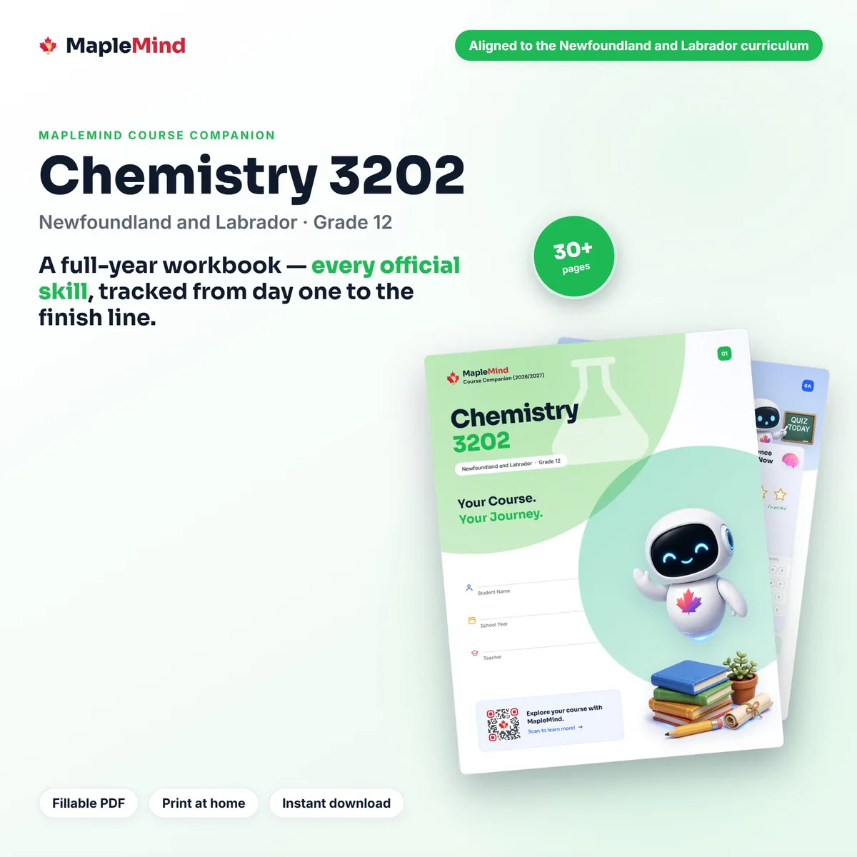 Chemistry 3202 Course Companion workbook cover