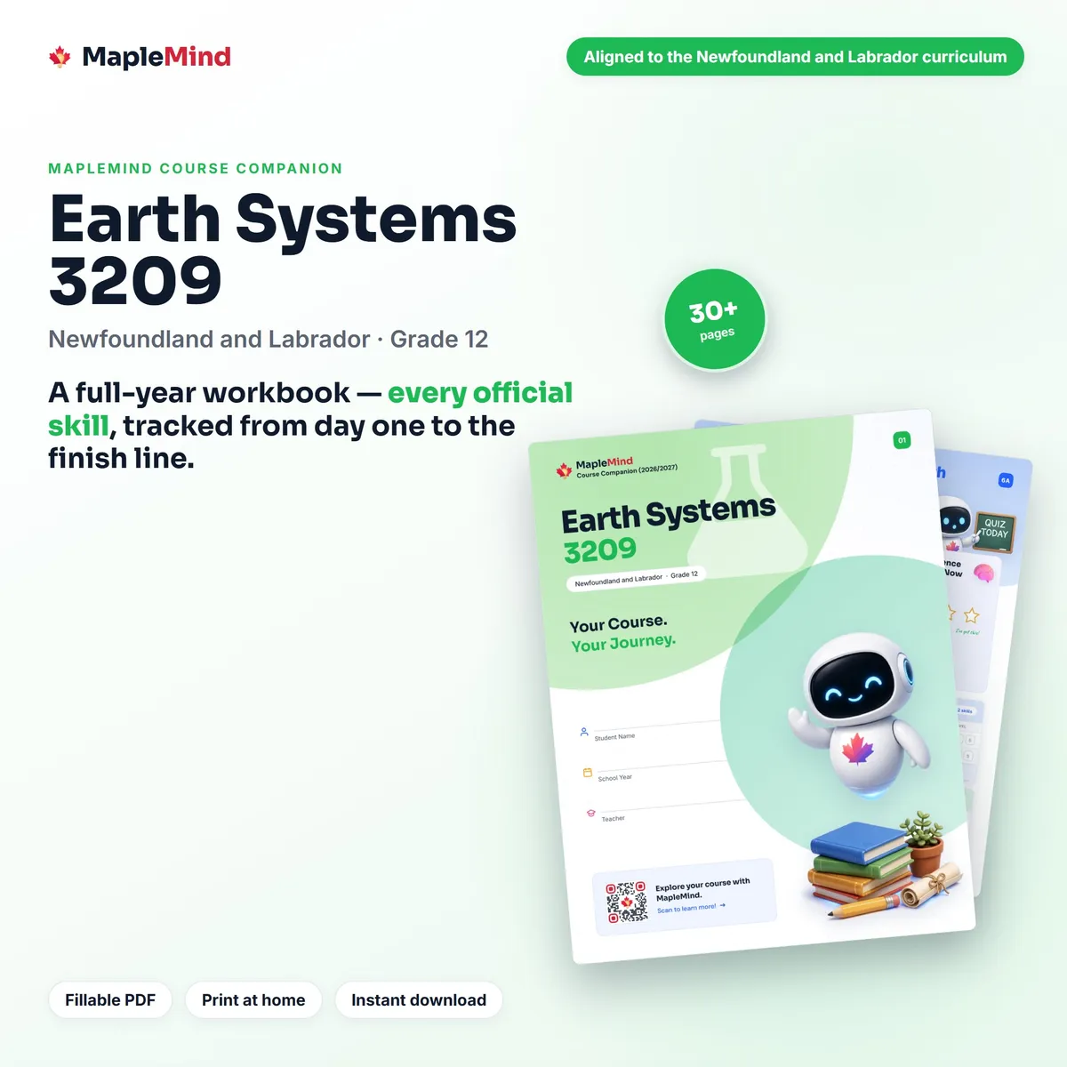 Earth Systems 3209 Course Companion workbook cover