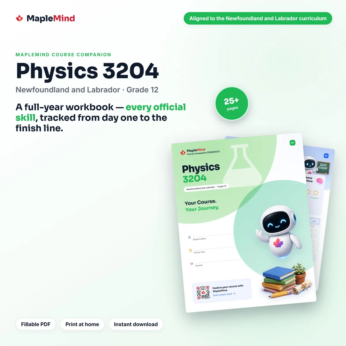 Physics 3204 Course Companion workbook cover