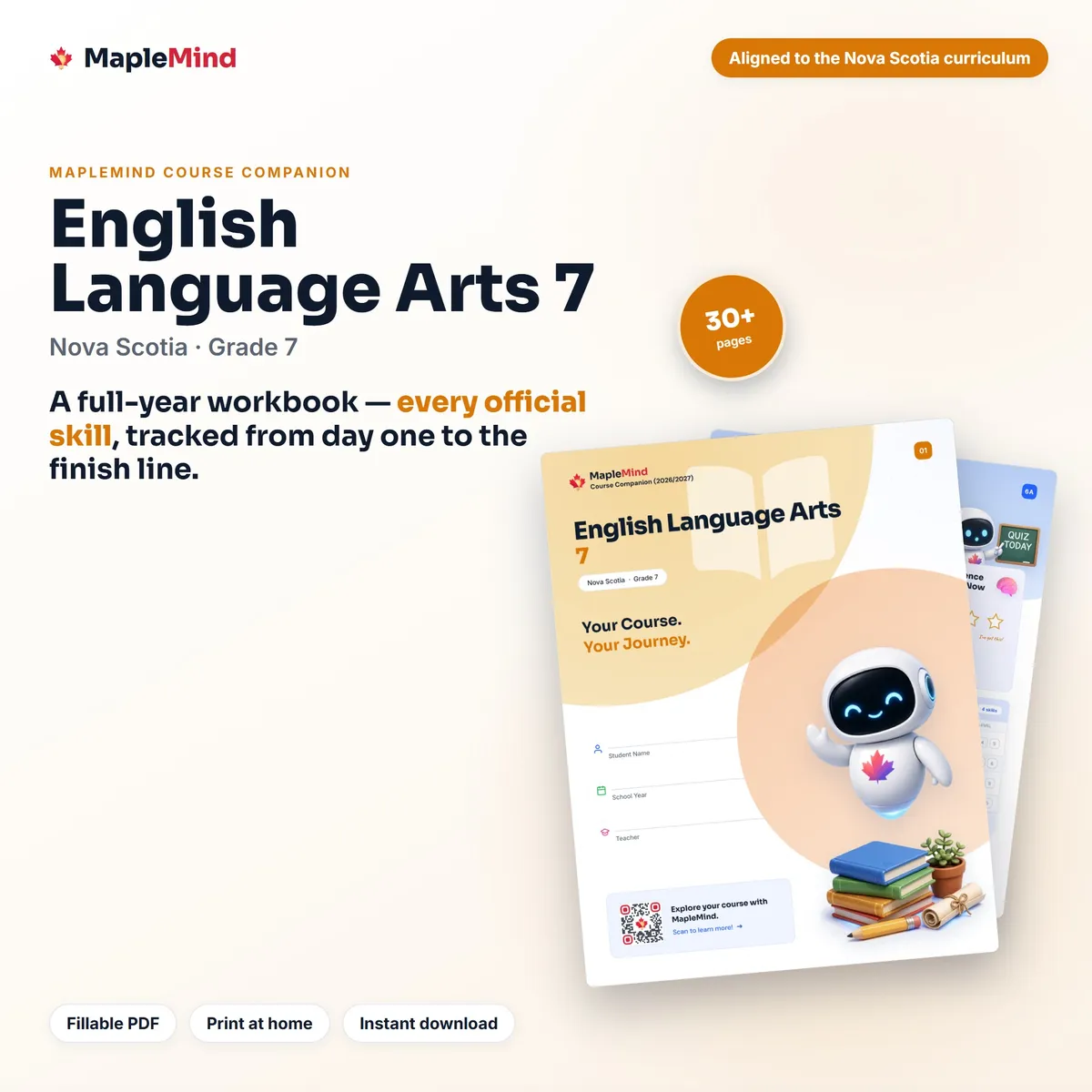 English Language Arts 7 Course Companion workbook cover