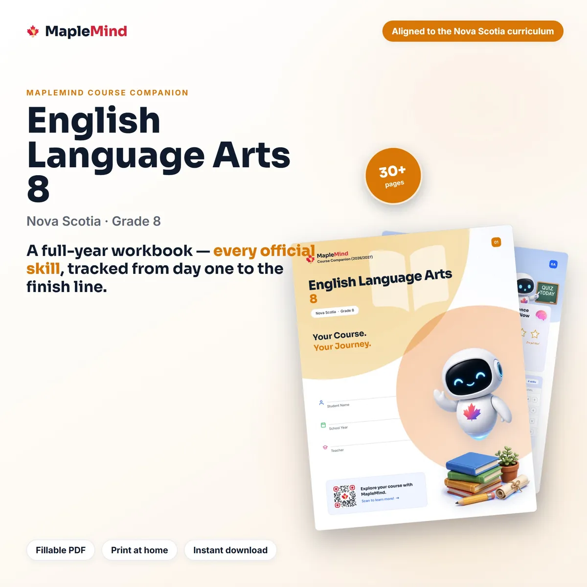 English Language Arts 8 Course Companion workbook cover