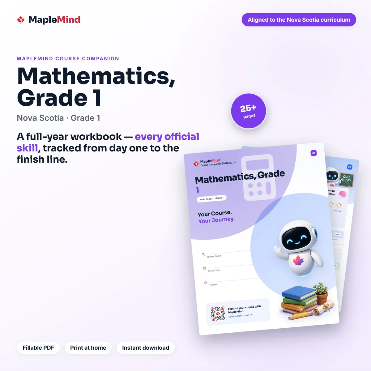 Mathematics, Grade 1 Course Companion cover