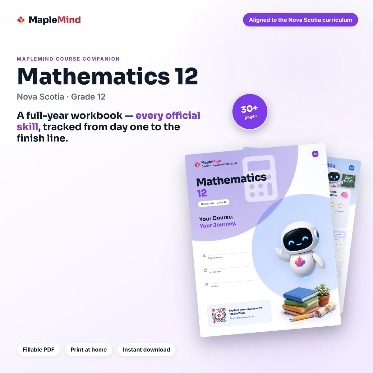 Mathematics 12 Course Companion workbook cover