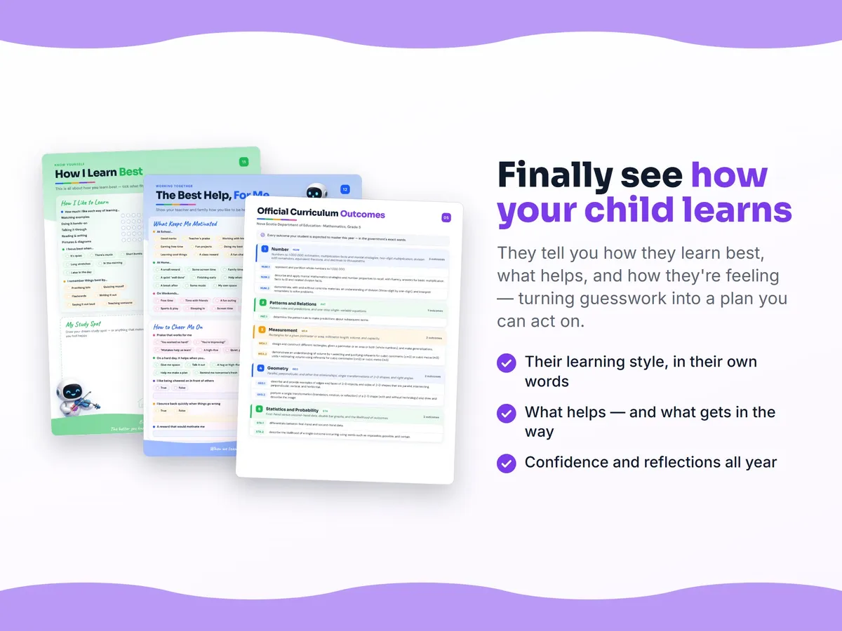 How I learn best — study habits and student reflection pages in the Mathematics, Grade 5 workbook