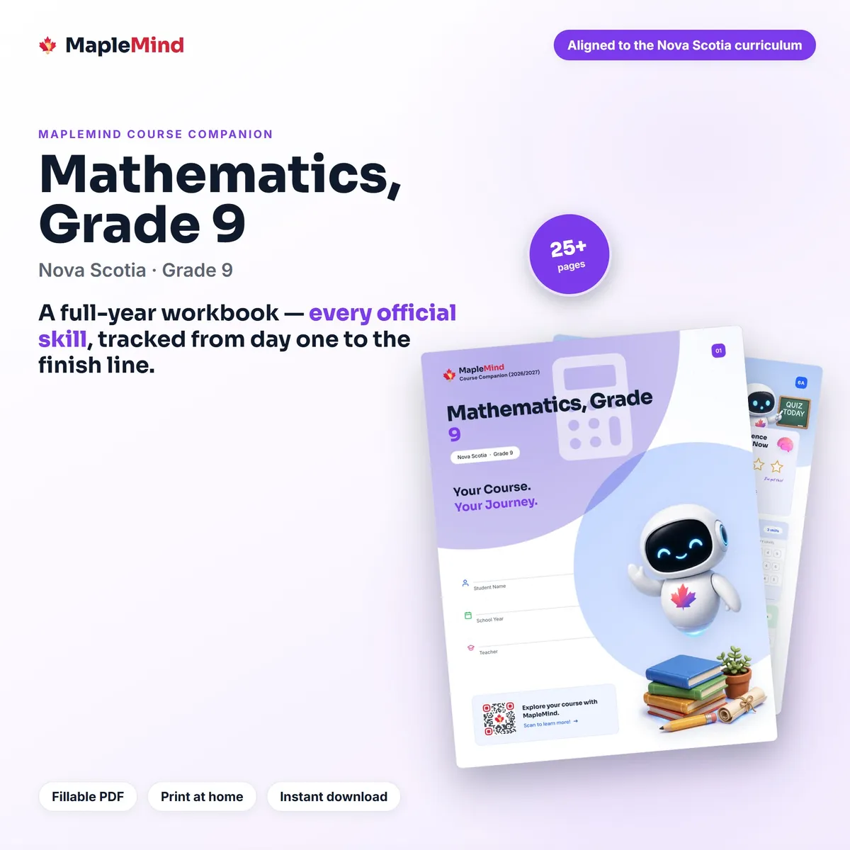 Mathematics, Grade 9 Course Companion workbook cover