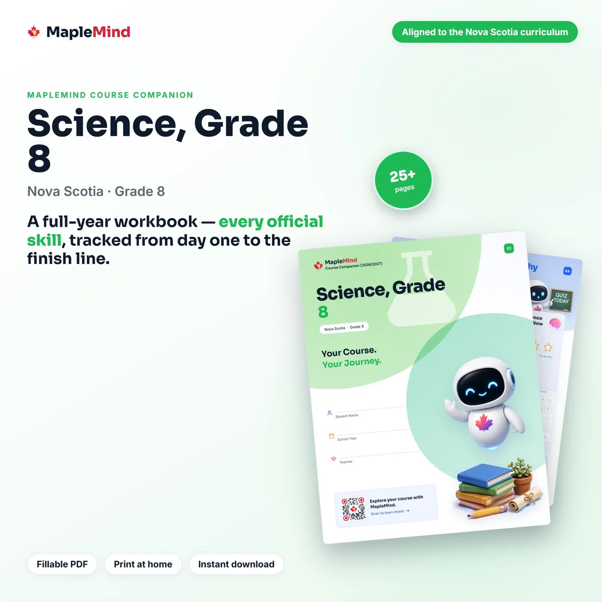 Science, Grade 8 Course Companion workbook cover