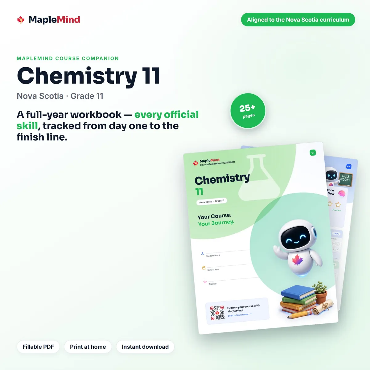 Chemistry 11 Course Companion workbook cover