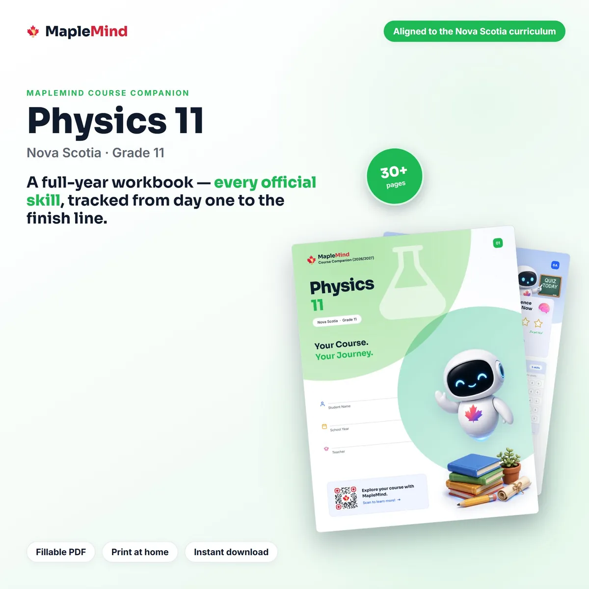 Physics 11 Course Companion workbook cover