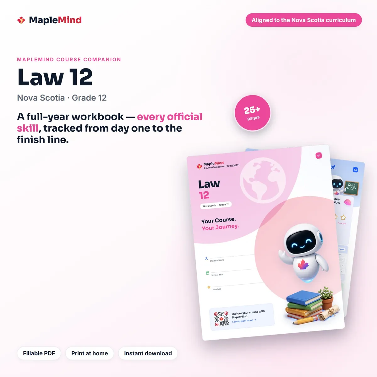 Law 12 Course Companion workbook cover