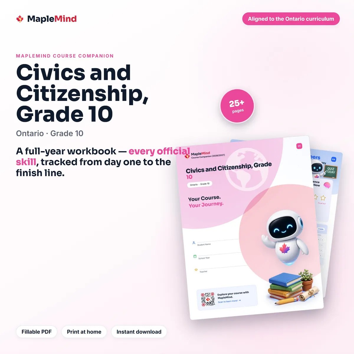 Civics and Citizenship, Grade 10 Course Companion workbook cover