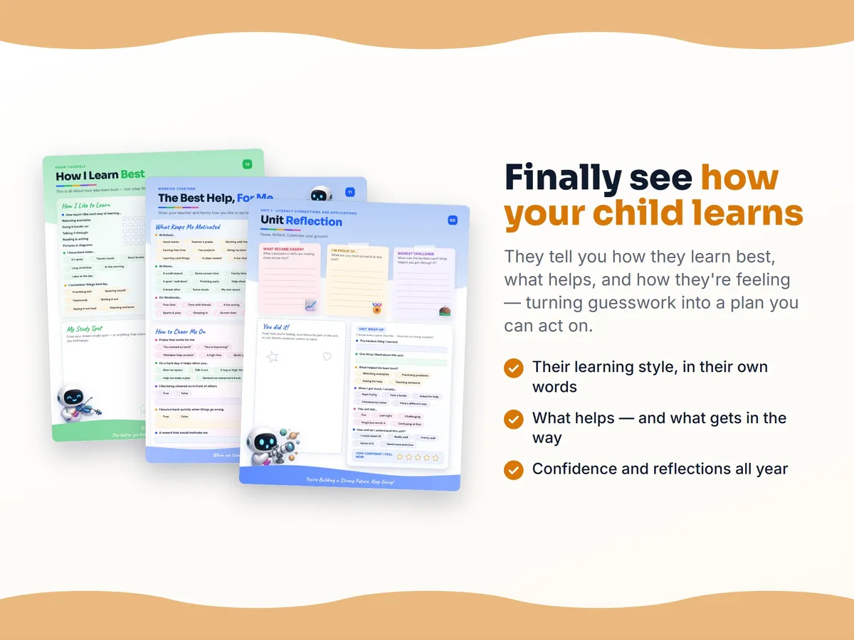 How I learn best — study habits and student reflection pages in the English (Language), Grade 8 workbook